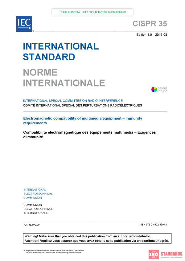 CISPR 35 ed 1.0:2016 PDF