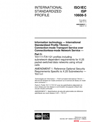 ISO/IEC ISP 10608-5:1992/Amd 1:1998 PDF