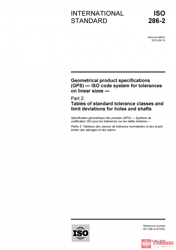 ISO 286-2:2010 PDF
