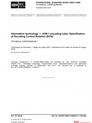 ISO/IEC 8825-3:2008/COR1:2012 PDF