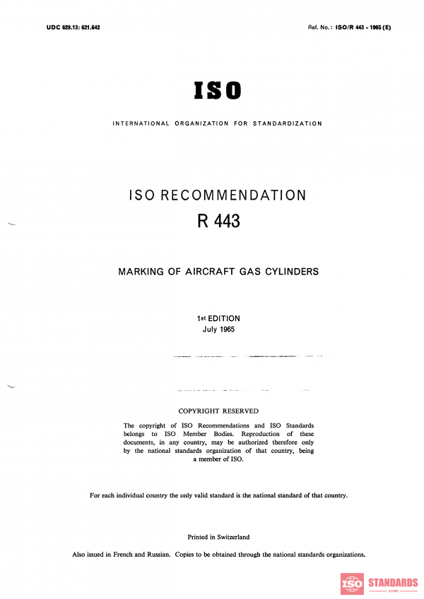 ISO/R 443:1965 PDF