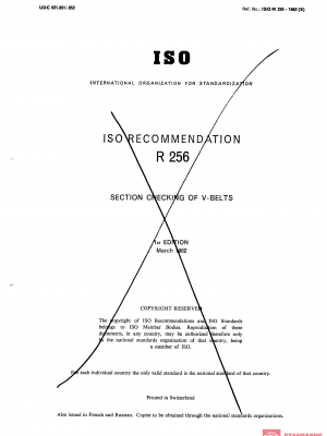 ISO/R 256:1962 PDF