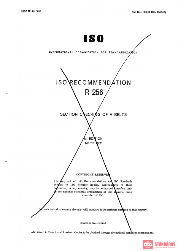 ISO/R 256:1962 PDF