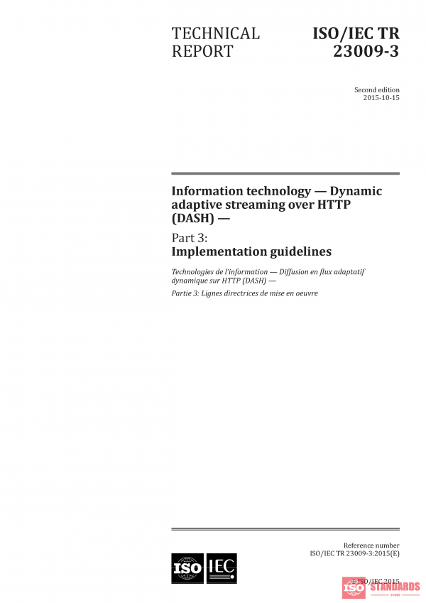 ISO/IEC TR 23009-3:2015 PDF