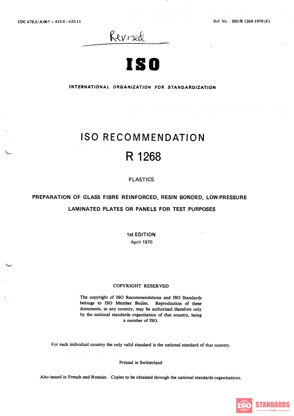 ISO/R 1268:1970 PDF