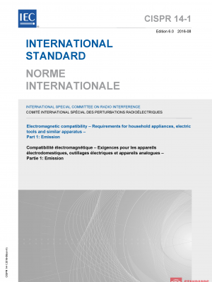 CISPR 14 1 ed 6.0:2016 PDF