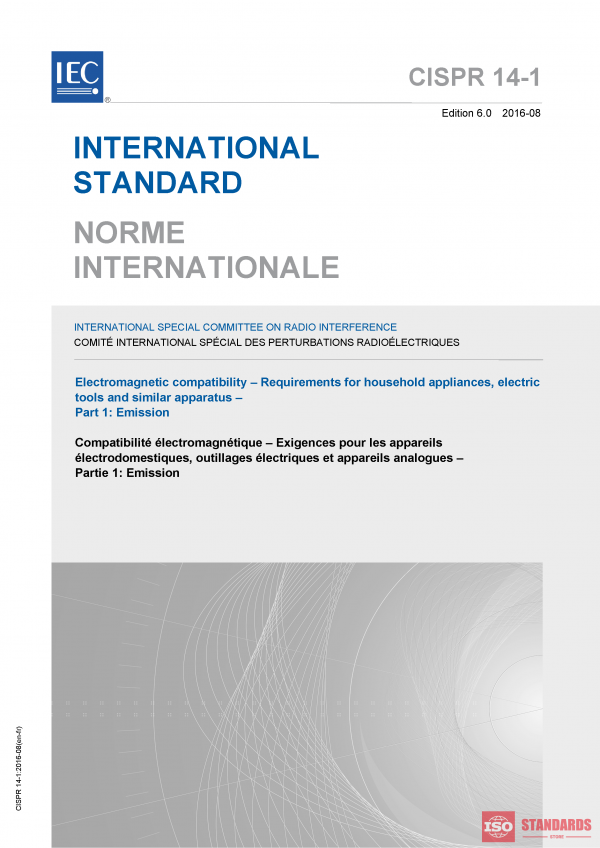 CISPR 14 1 ed 6.0:2016 PDF