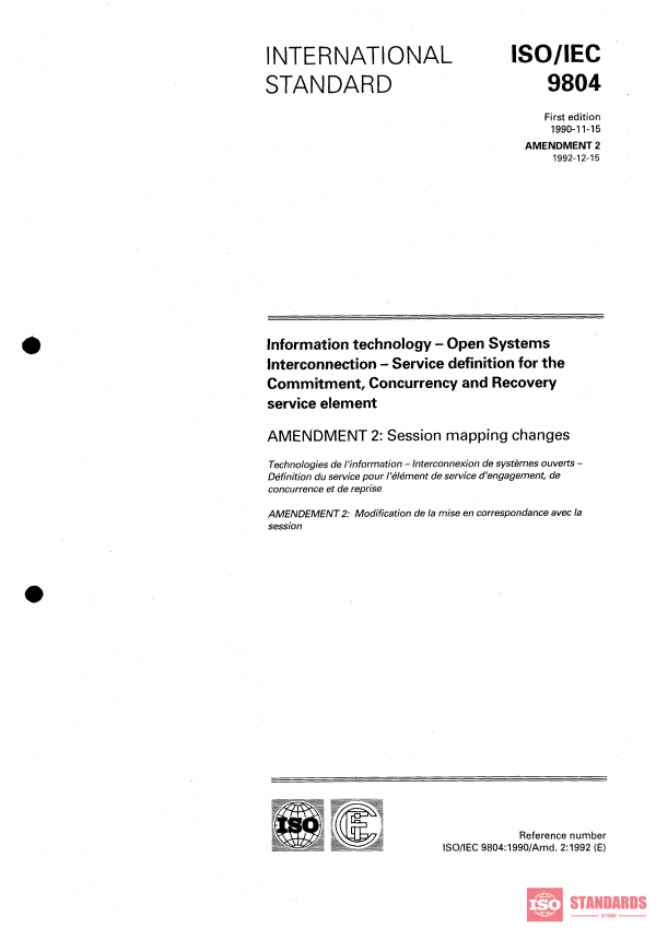 ISO/IEC 9804:1990/Amd 2:1992 PDF