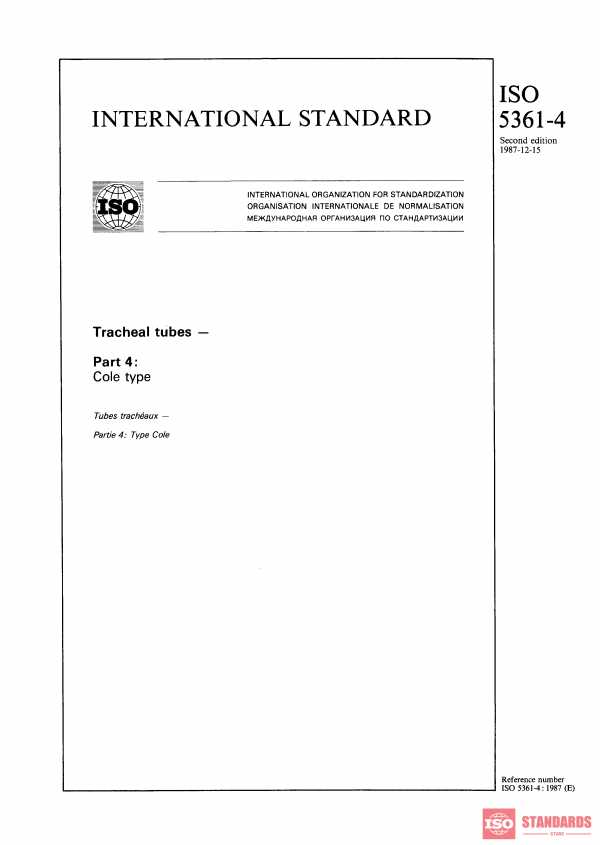 ISO 5361-4:1987 PDF