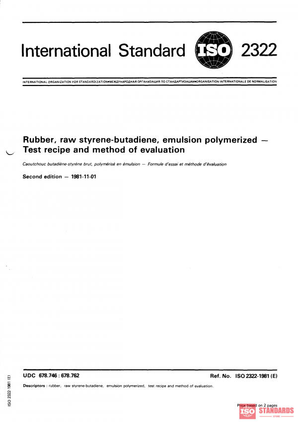 ISO 2322:1981 PDF