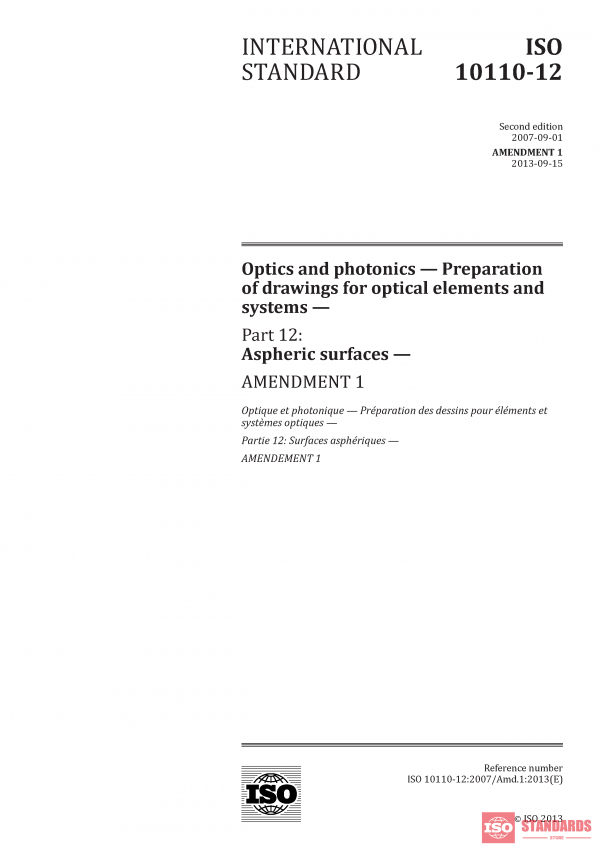 ISO 10110-12:2007/Amd 1:2013 PDF