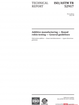 ISO/ASTM TR 52917:2022 PDF