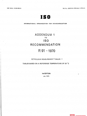 ISO/R 91:1970 PDF