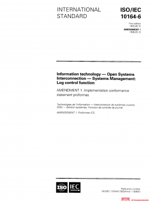 ISO/IEC 10164-6:1993/AMD1:1996 PDF