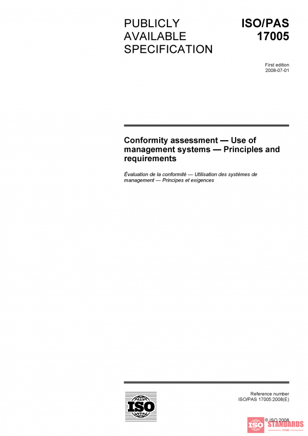 ISO/PAS 17005:2008 PDF