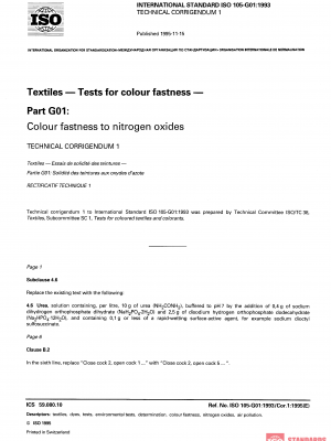 ISO 105-G01:1993/Cor 1:1995 PDF