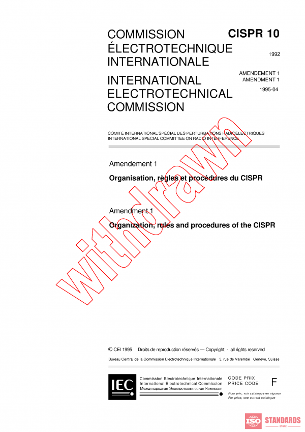 CISPR 10:1992/AMD1:1995 PDF