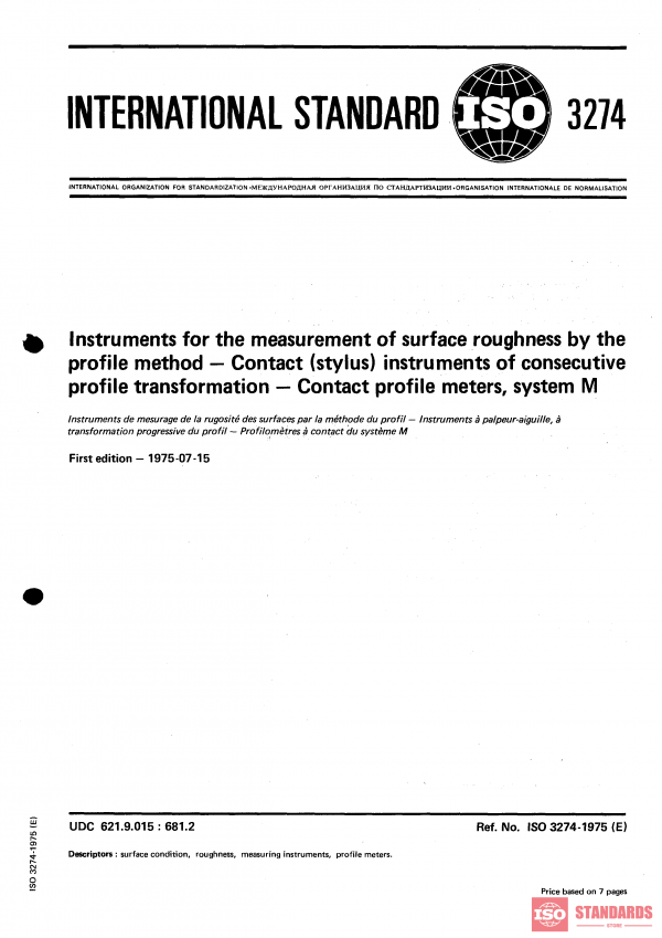 ISO 3274:1975 PDF