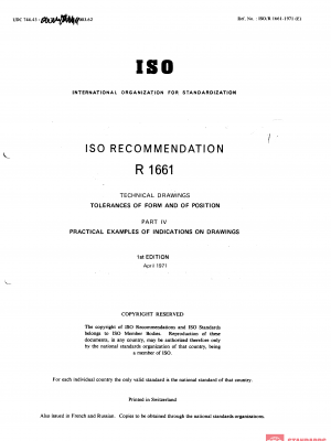 ISO/R 1661:1971 PDF