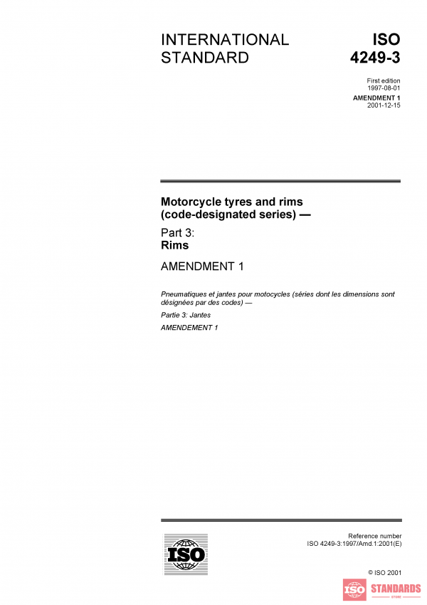 ISO 4249-3:1997/Amd 1:2001 PDF