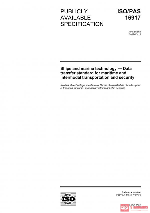 ISO/PAS 16917:2002 PDF