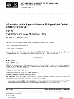 ISO/IEC 10646-1:1993/COR2:1998 PDF
