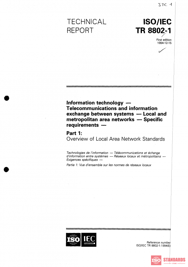 ISO/IEC TR 8802-1:1994 PDF