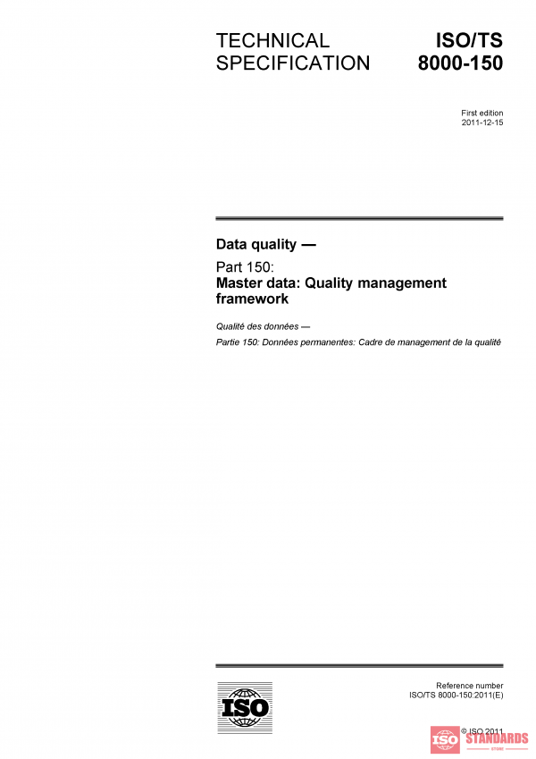 ISO/TS 8000-150:2011 PDF
