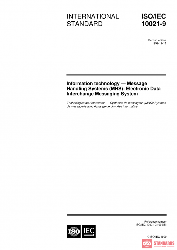 ISO/IEC 10021-9:1999 PDF