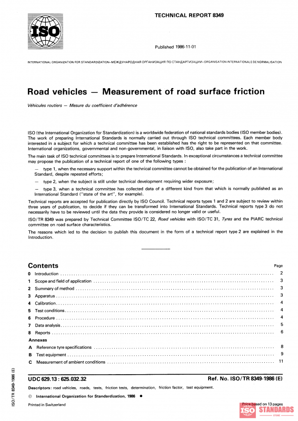 ISO/TR 8349:1986 PDF