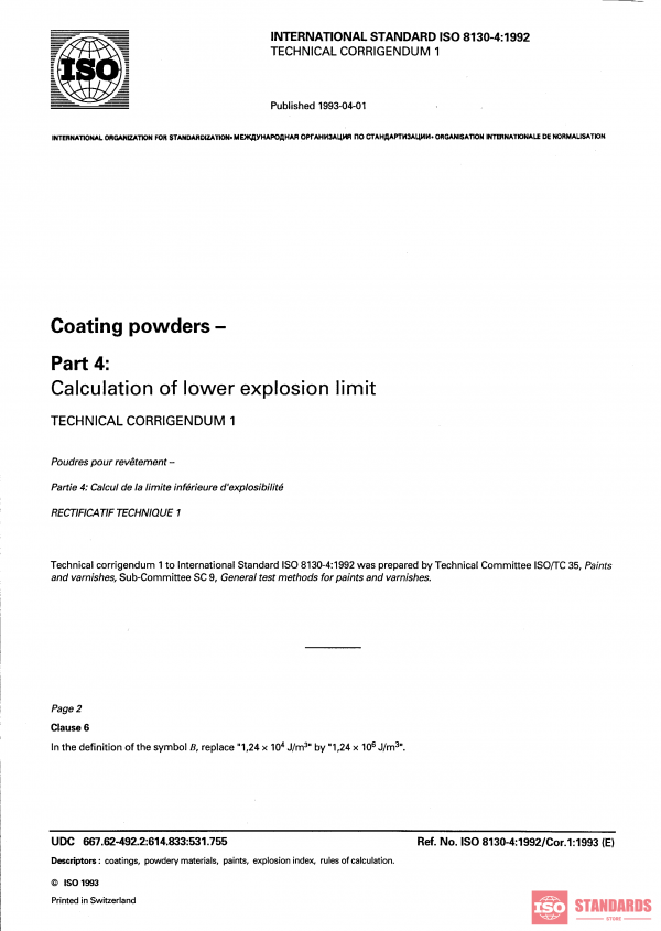 ISO 8130-4:1992/Cor 1:1993 PDF