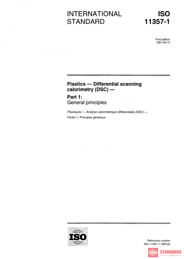 ISO 11357-1:1997 PDF
