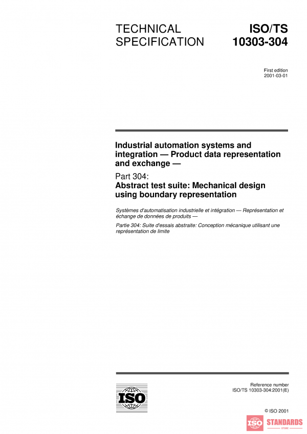 ISO/TS 10303-304:2001 PDF