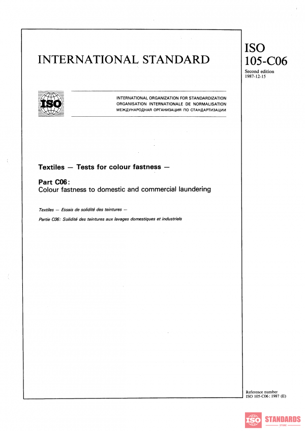 ISO 105-C06:1987 PDF
