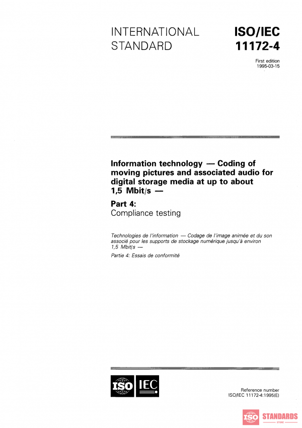 ISO/IEC 11172-4:1995 PDF