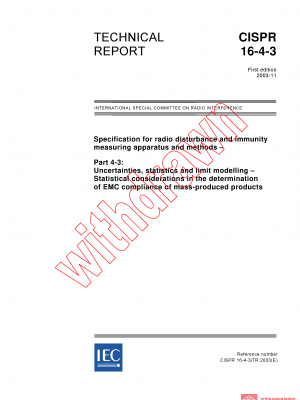CISPR TR 16-4-3:2003 PDF
