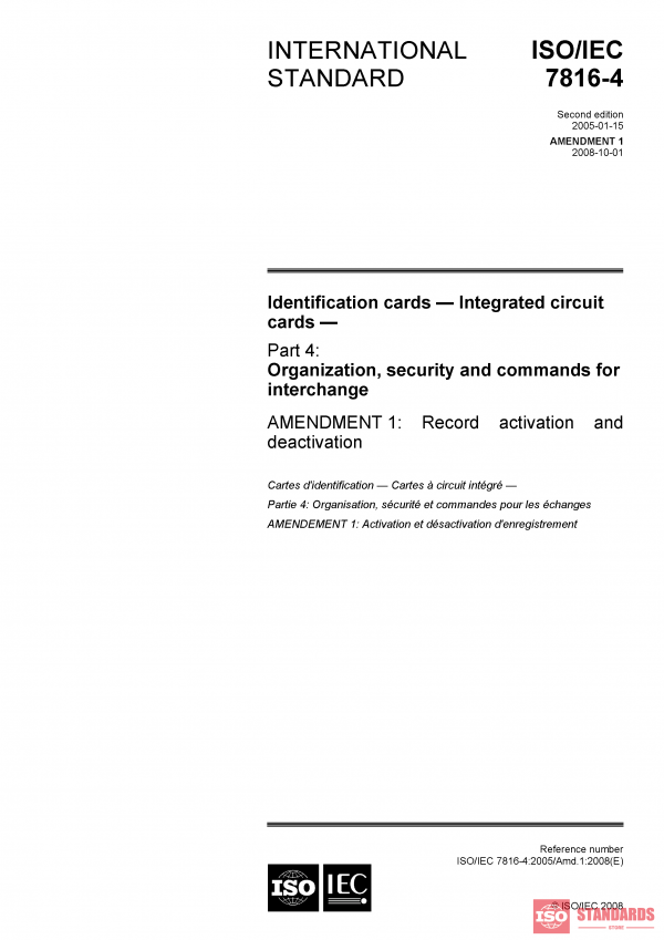 ISO/IEC 7816-4:2005/AMD1:2008 PDF