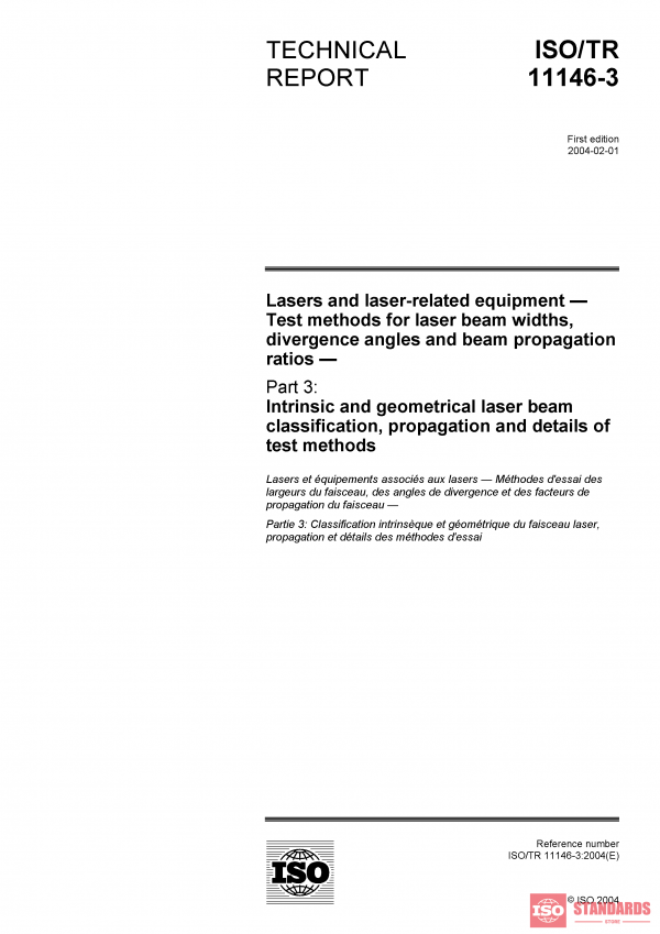 ISO/TR 11146-3:2004 PDF