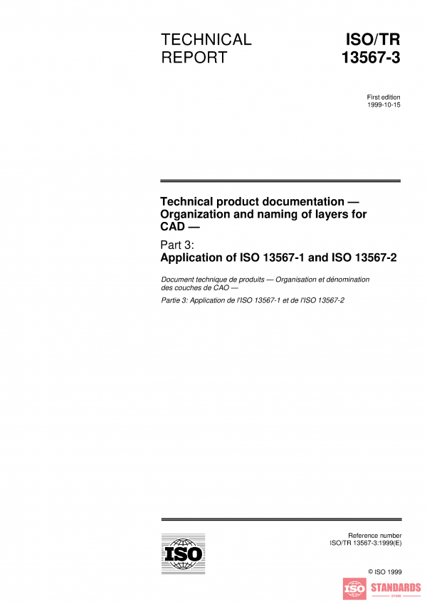 ISO/TR 13567-3:1999 PDF