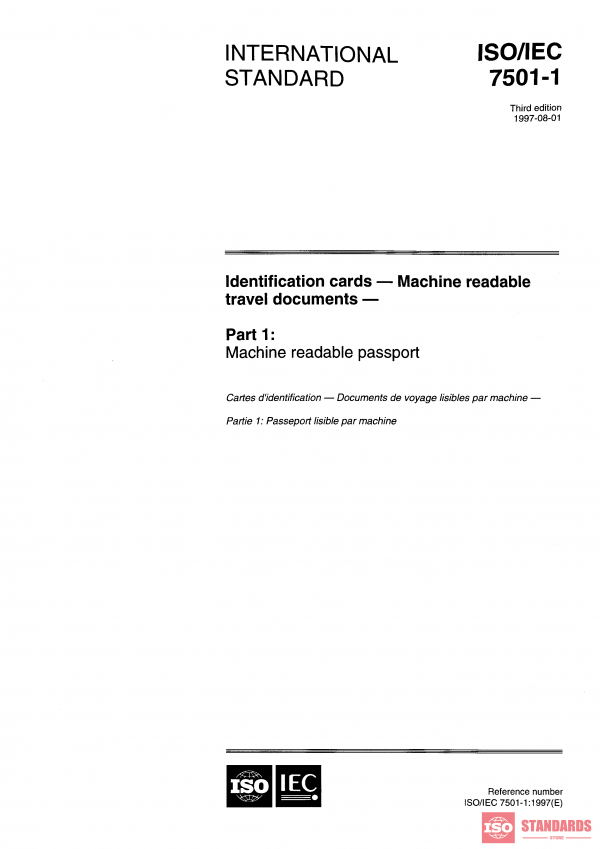 ISO/IEC 7501-1:1997 PDF