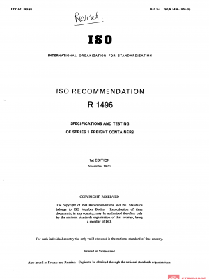 ISO/R 1496:1970 PDF
