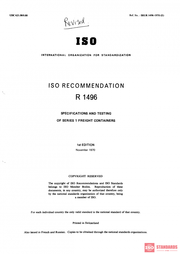 ISO/R 1496:1970 PDF