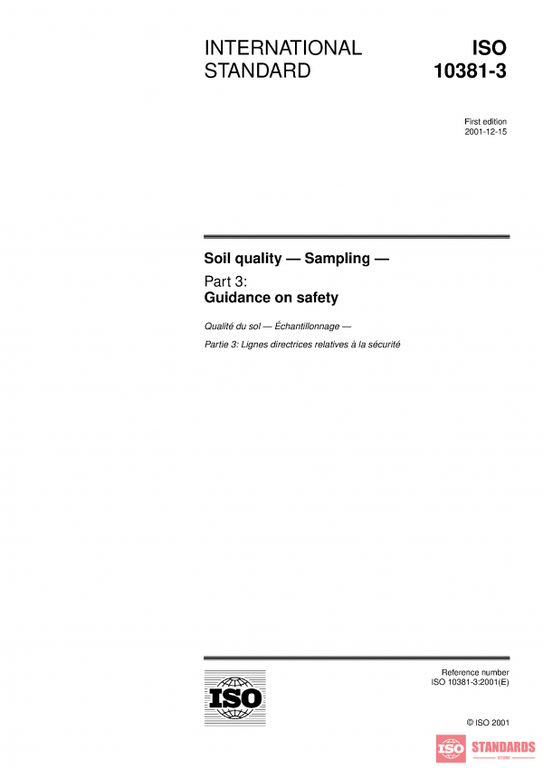 ISO 10381-3:2001 PDF