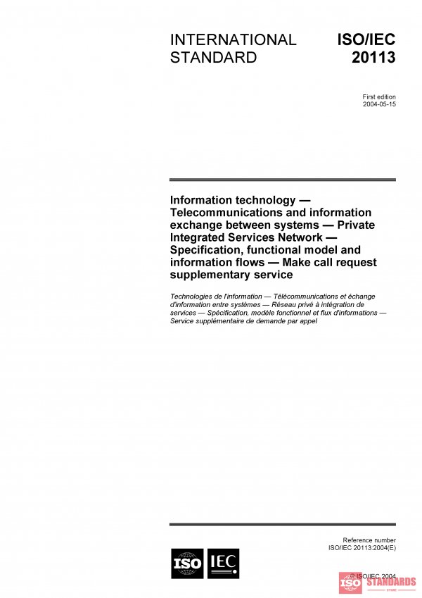 ISO/IEC 20113:2004 PDF