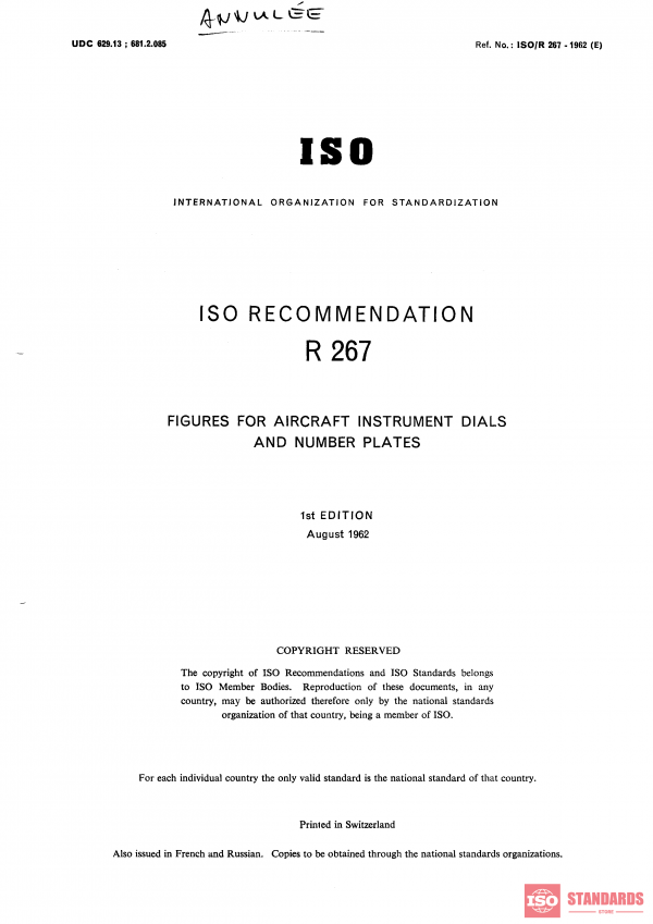 ISO/R 267:1962 PDF
