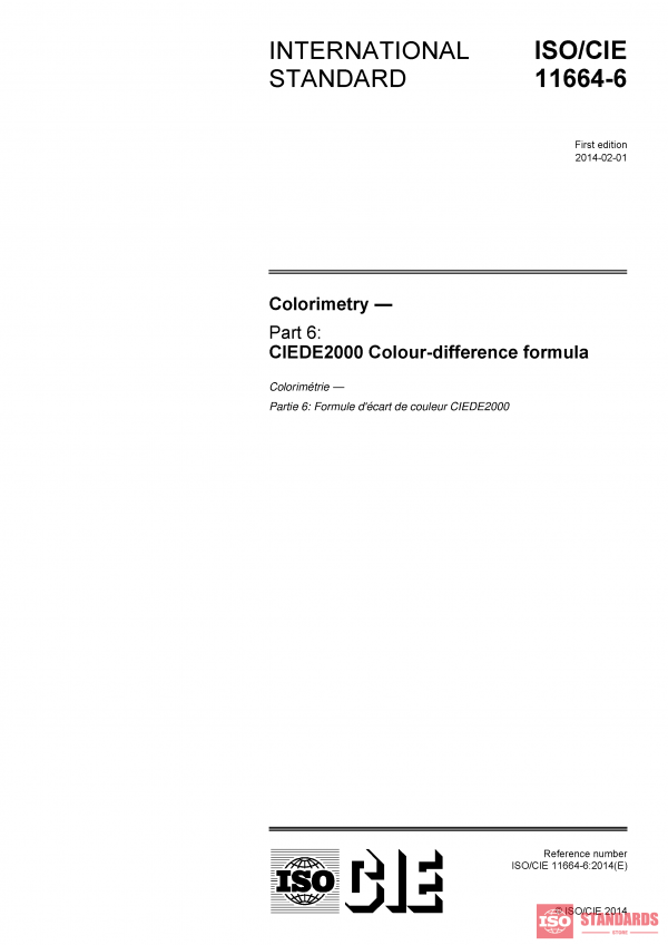 ISO/CIE 11664-6:2014 PDF