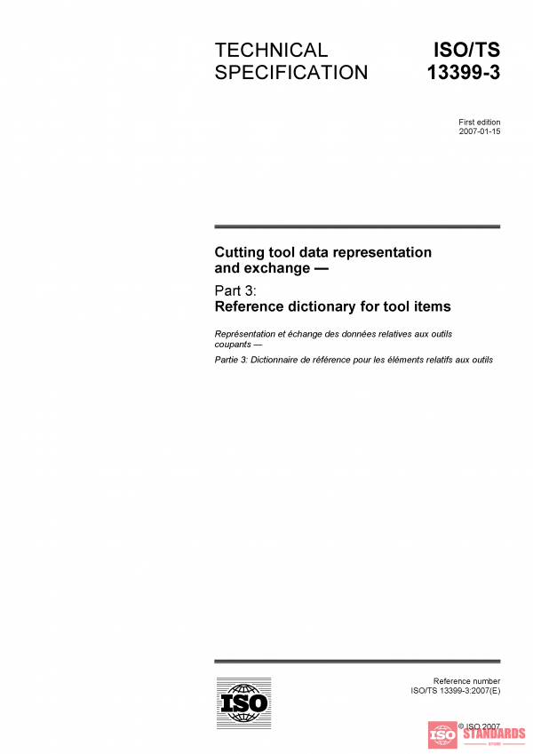 ISO/TS 13399-3:2007 PDF