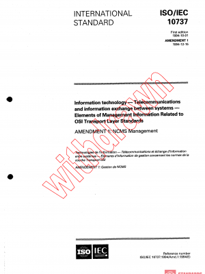 ISO/IEC 10737:1994/AMD1:1994 PDF