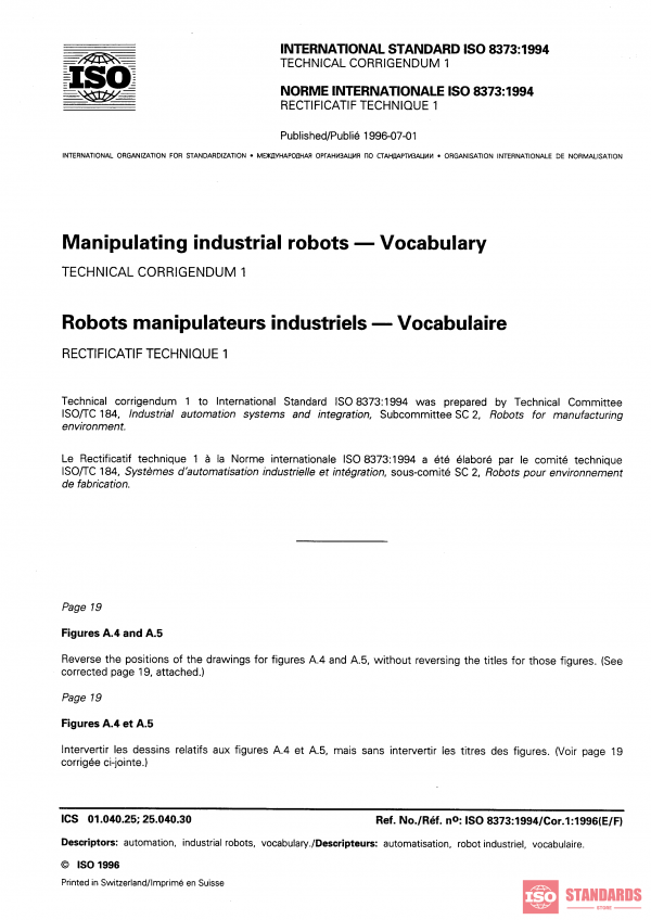 ISO 8373:1994/Cor 1:1996 PDF