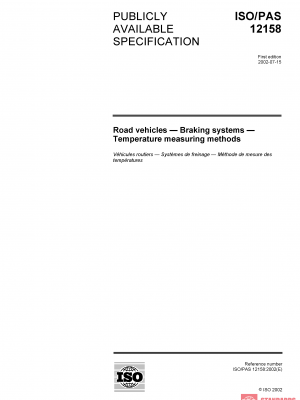 ISO/PAS 12158:2002 PDF